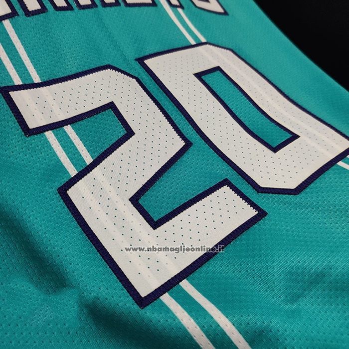 Maglia Charlotte Hornets Gordon Hayward #20 Icon Autentico 2020-21 Verde